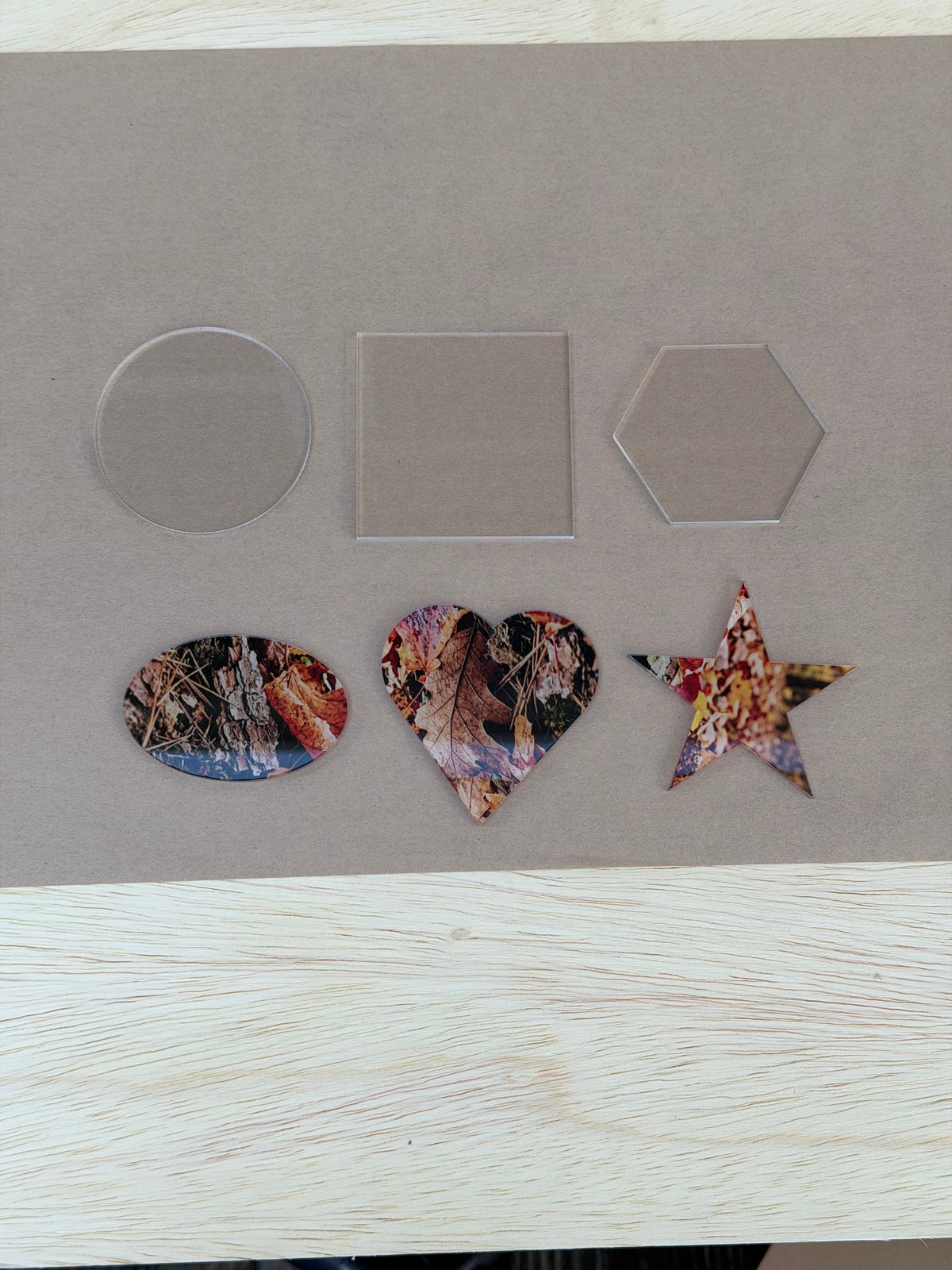 Clear acrylic UV printing blanks for the Procolored V11