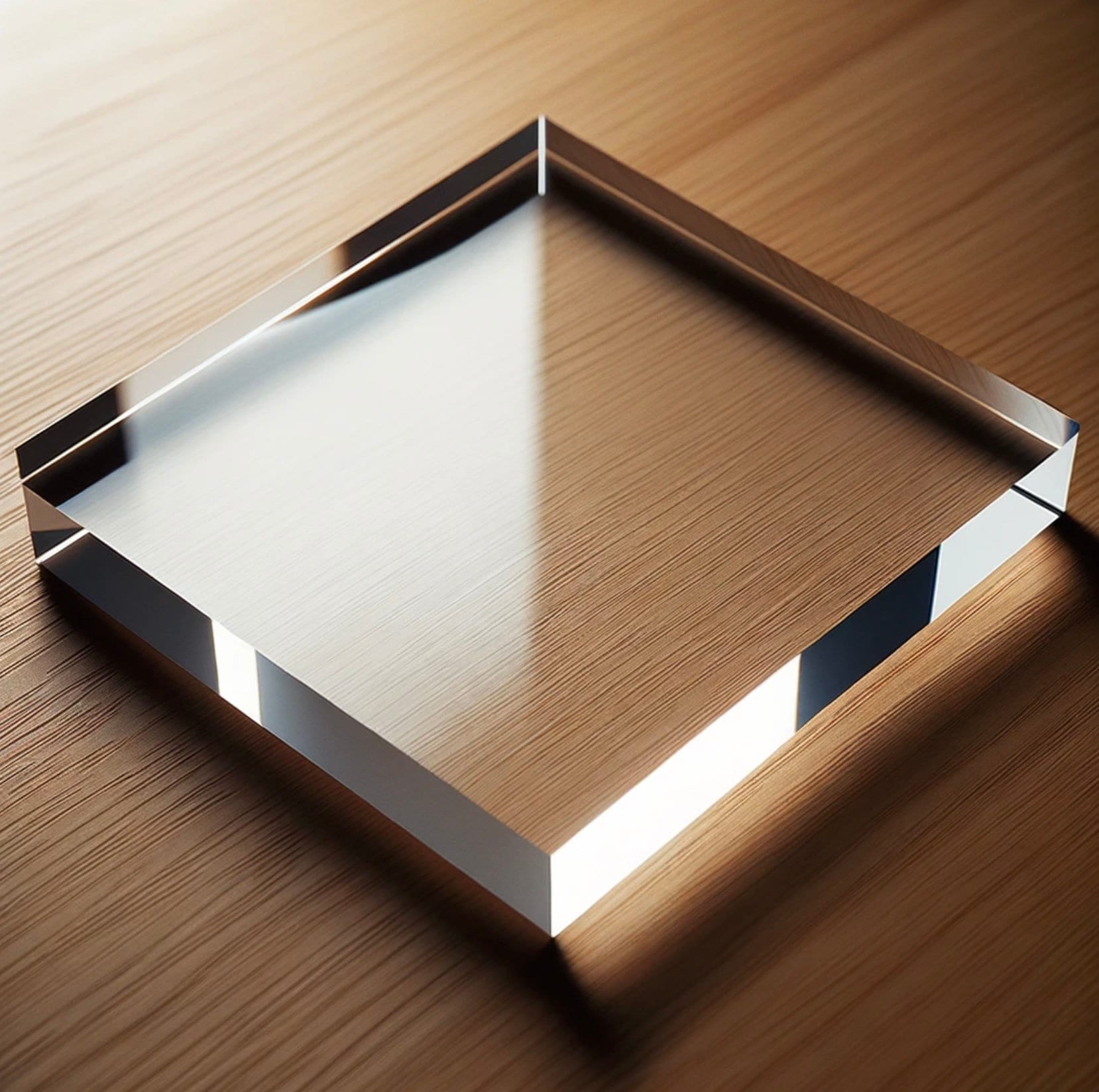 Custom 1/2 inch Thick Clear Acrylic Squares for crafts, cake bases, product riser, engraving