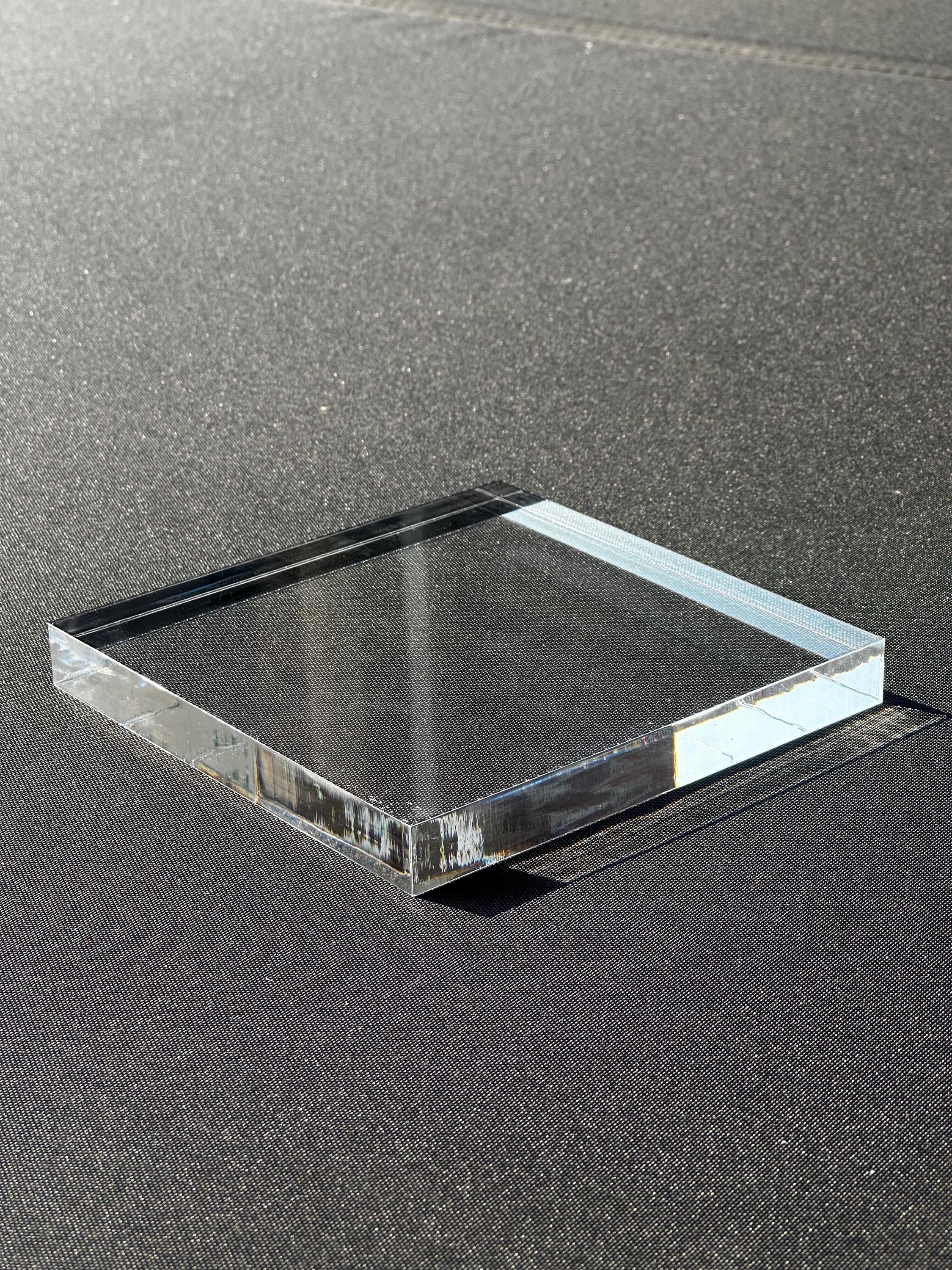 Clear Acrylic Square Sheet: 3/4" Thick - Any Size