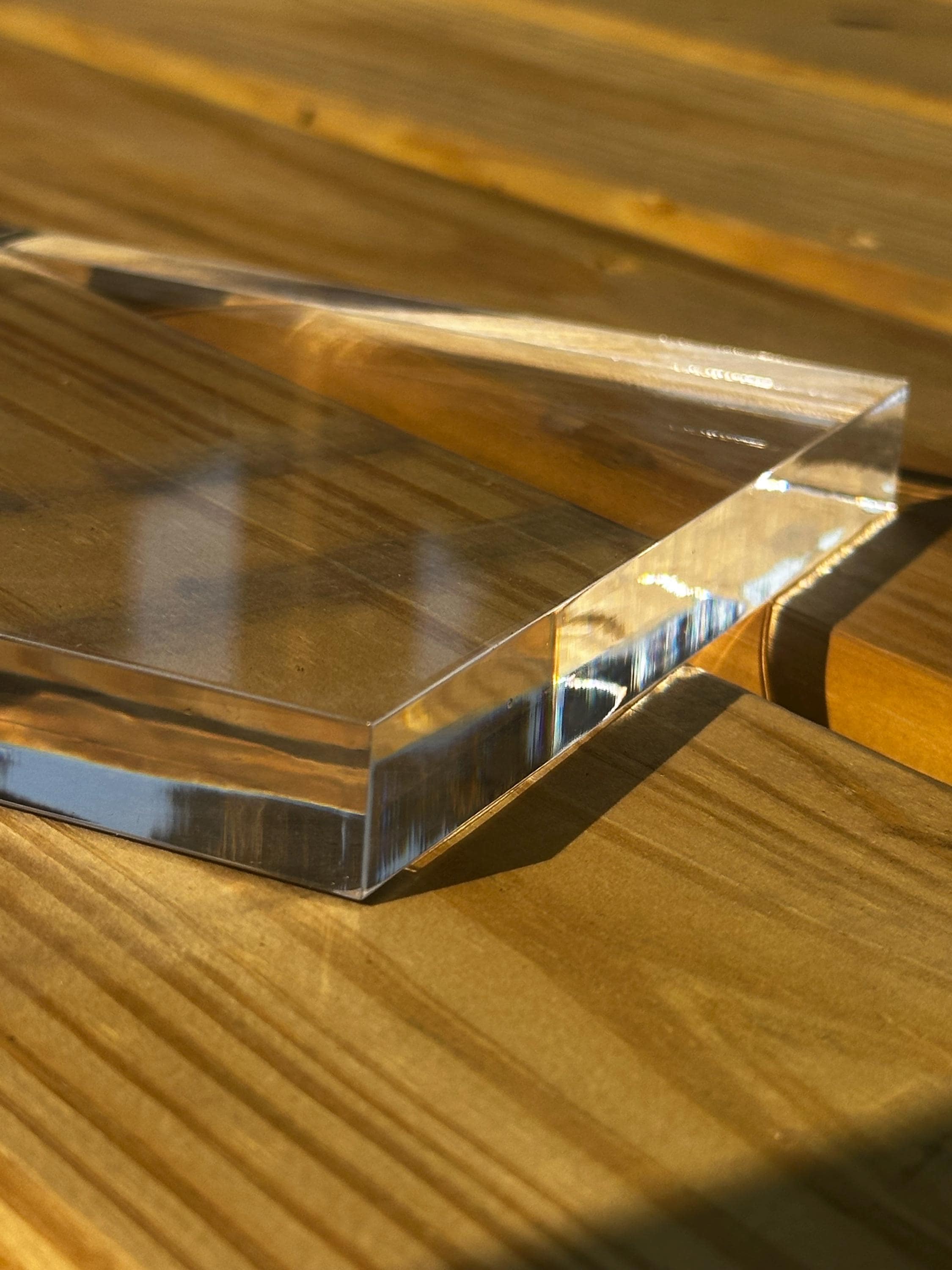Clear Acrylic Square Sheet: 3/4" Thick - Any Size