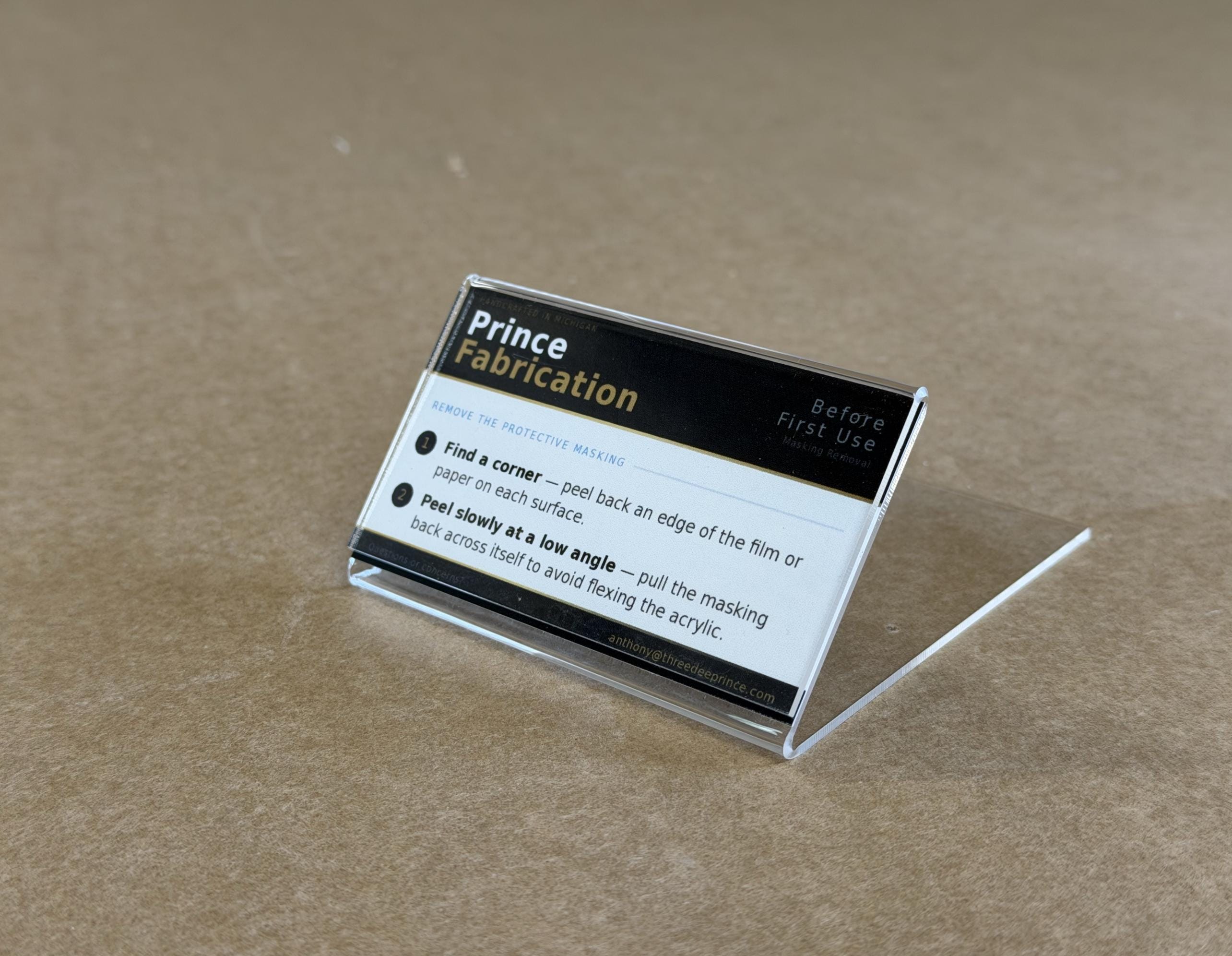 Angled Acrylic Sign Holder - Slanted Shelf Talker for Retail - Clear Countertop Price Sign & Tabletop Card Display for Small Business