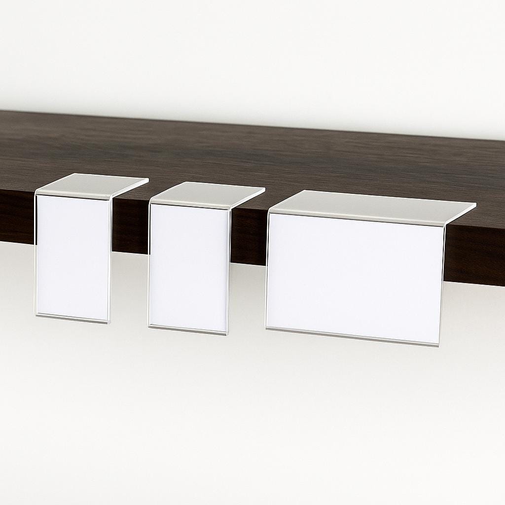 Acrylic Shelf Sign Holder - 3" x 5" - Shelf Talker