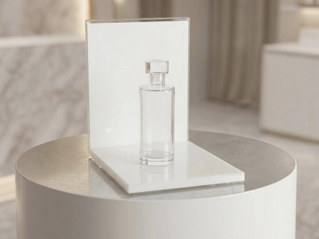 Small Acrylic Product Display Stand: Beauty Store Marketing Display