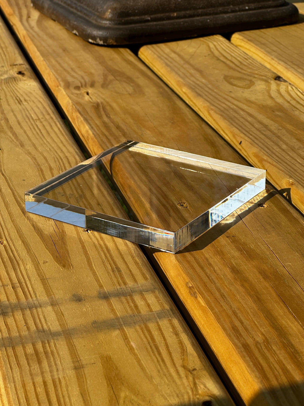 Clear Acrylic Square Sheet: 3/4" Thick - Any Size