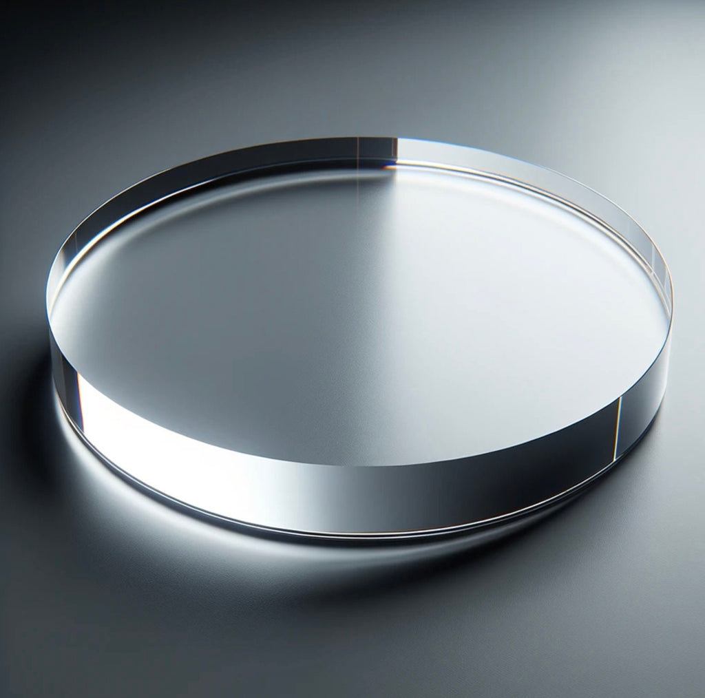 Custom-Cut Clear Acrylic Circles | 1/2” Thick Plexiglass Discs – Craft Blanks, Cake Bases, Display Platforms