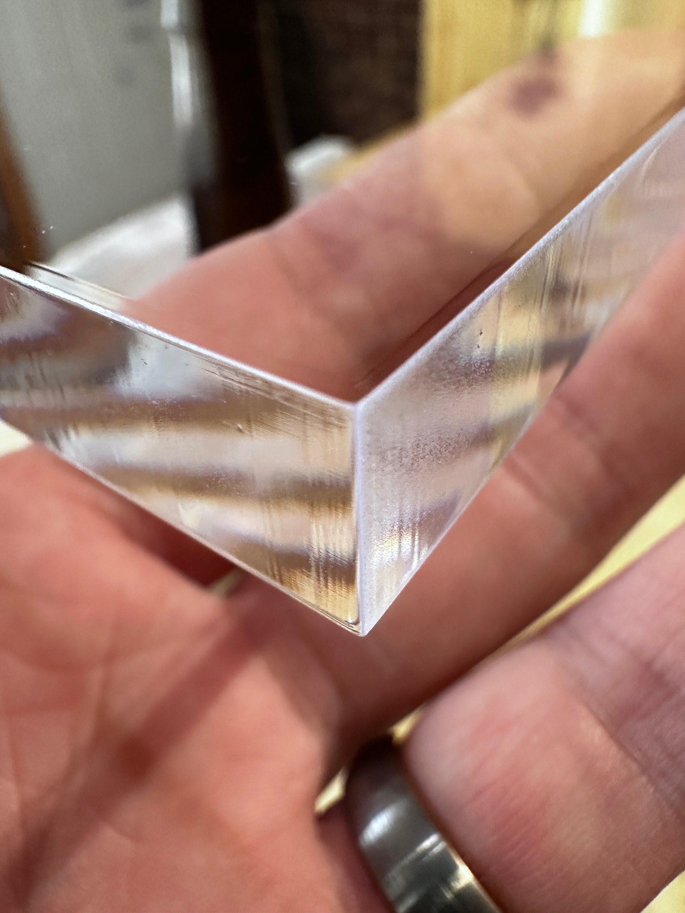 Custom 1/2 inch Thick Clear Acrylic Squares for crafts, cake bases, product riser, engraving
