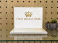 Acrylic Product Display Stand: Beauty Store Marketing Display with changeable photo holder back panel