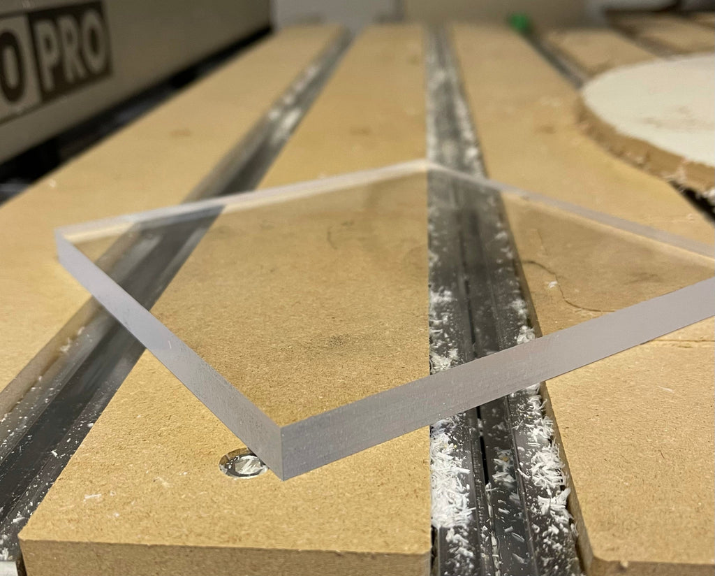 Custom 1/2 inch Thick Clear Acrylic Squares for crafts, cake bases, product riser, engraving