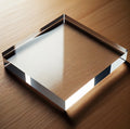 Custom Cut Clear Acrylic Square Block | 1/2" Thick Plexiglass Riser (Any Size)