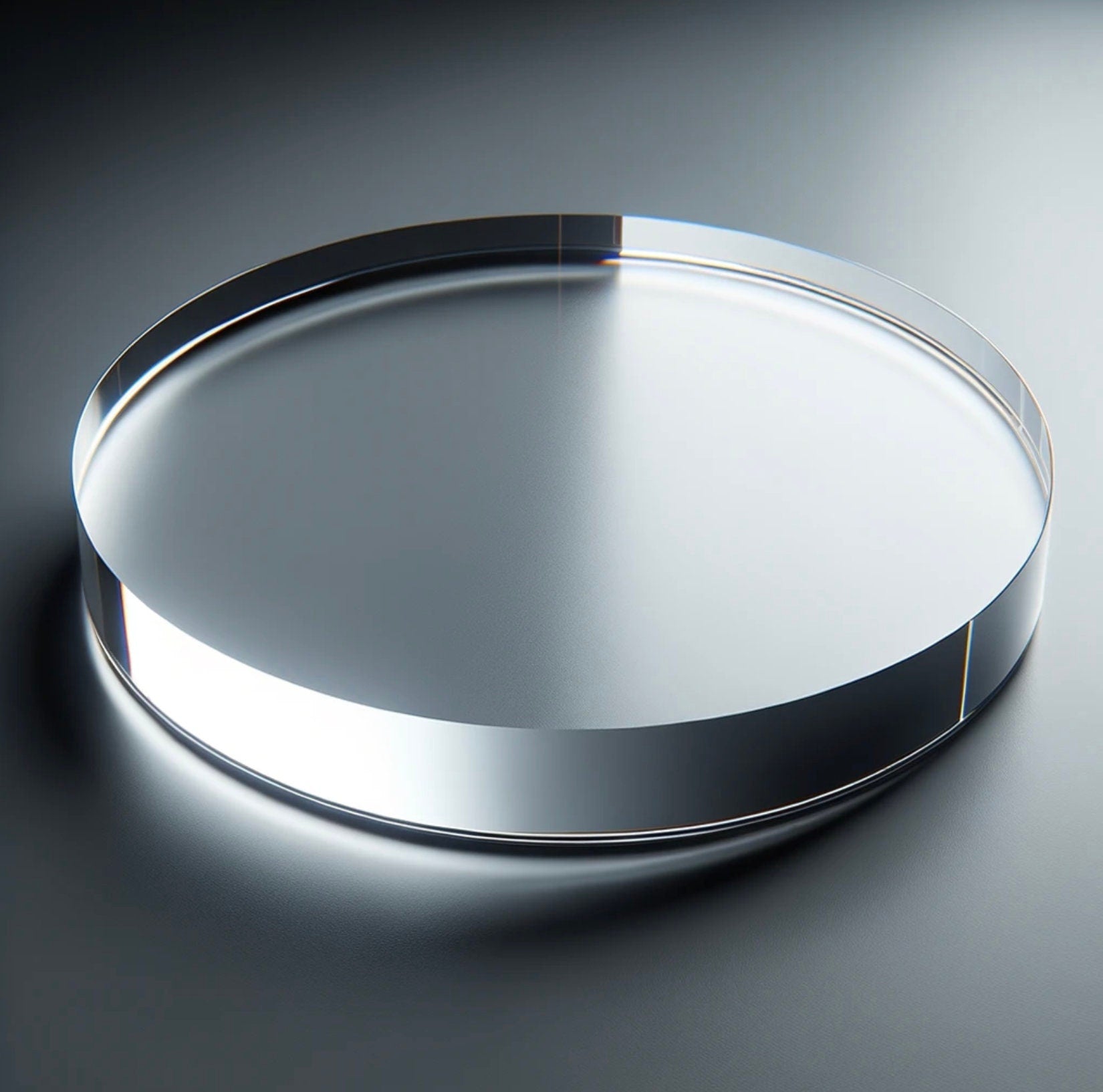 Custom Clear Acrylic Disc | 1/2" Thick Plexiglass Circle for Crafts, Cakes, Displays