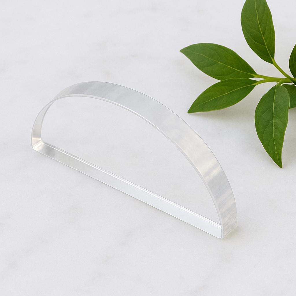 Acrylic Half Circle Semicircle Blanks - Custom Size Half Moon Plexiglass for Crafts, Jewelry, Cake & Displays - 1/8 to 1/2 inch Thick