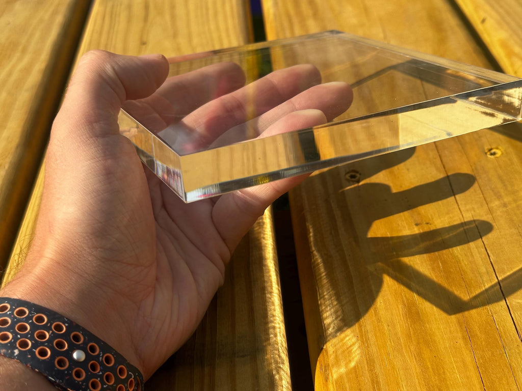 Clear Acrylic Square Sheet: 3/4" Thick - Any Size