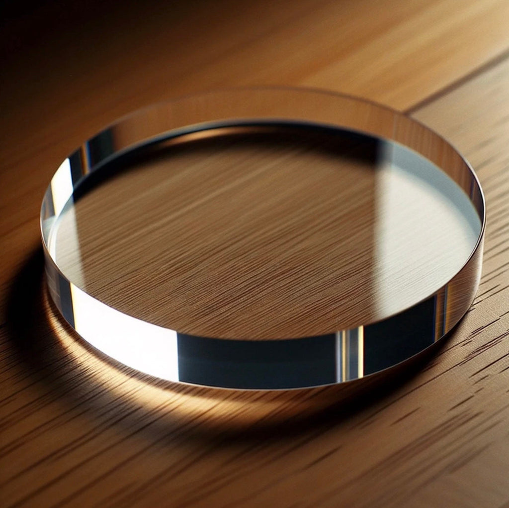 Custom Clear Acrylic Disc | 1/2" Thick Plexiglass Circle for Crafts, Cakes, Displays