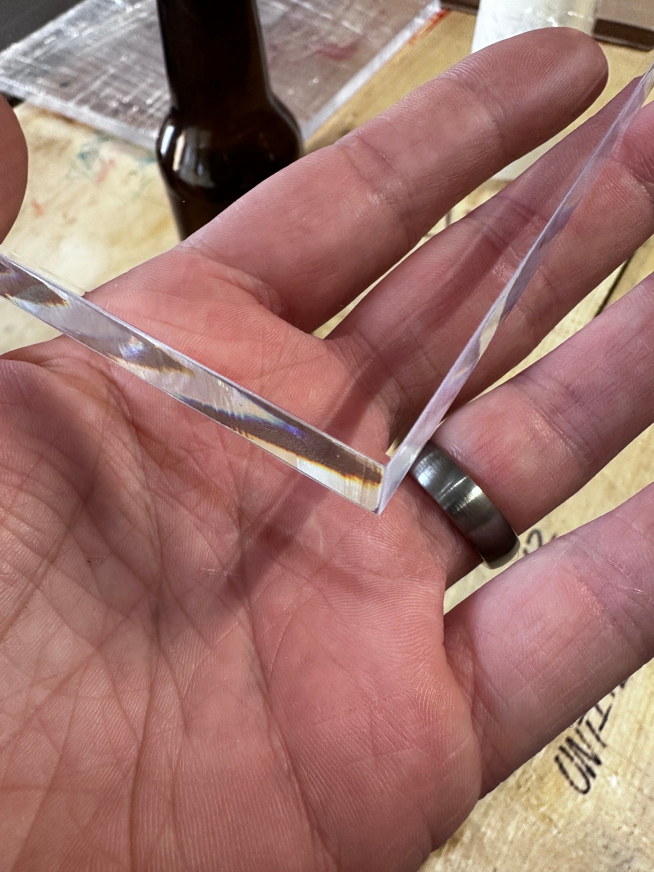Custom Cut Clear Acrylic Square Block | 1/2" Thick Plexiglass Riser (Any Size)