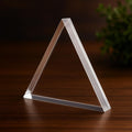 Custom 1/2" Clear Acrylic Equilateral Triangle: Craft & Display Base