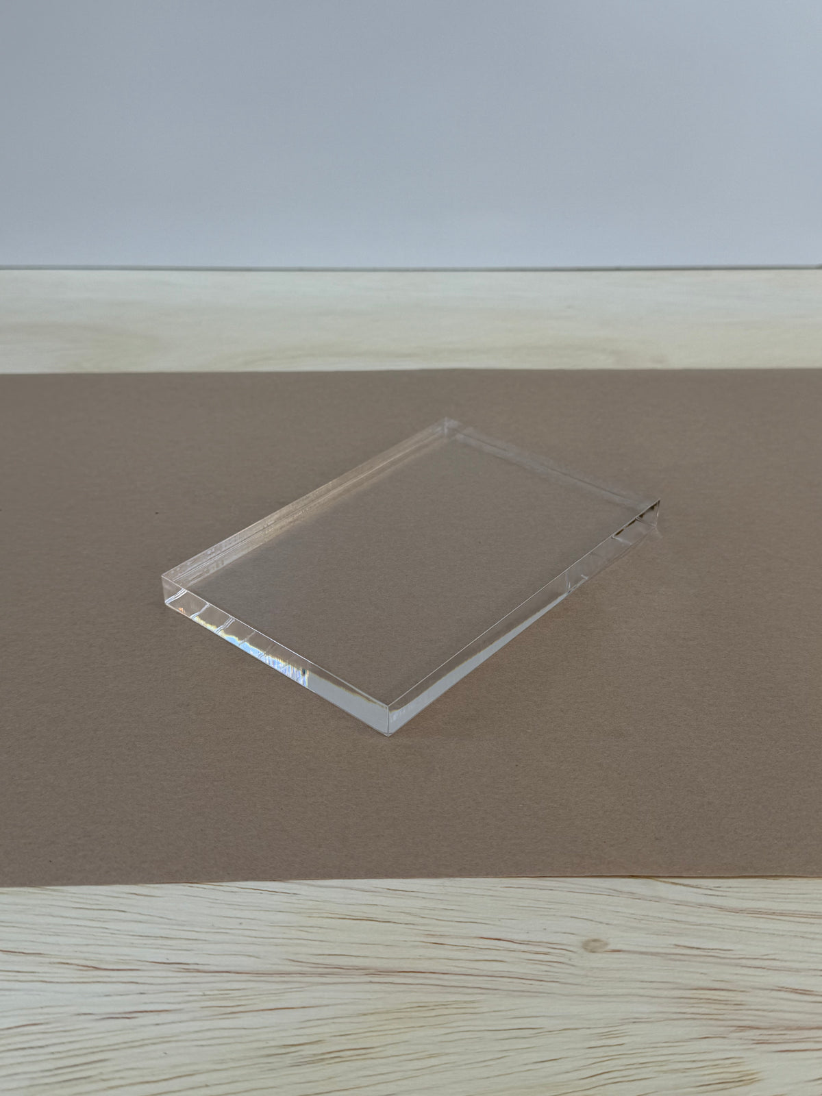 Acrylic Thickness Sampler for UV Printing, 4x6 Inch Clear, 1/8, 1/4, 1/2 and 1 Inch, 4 Pieces