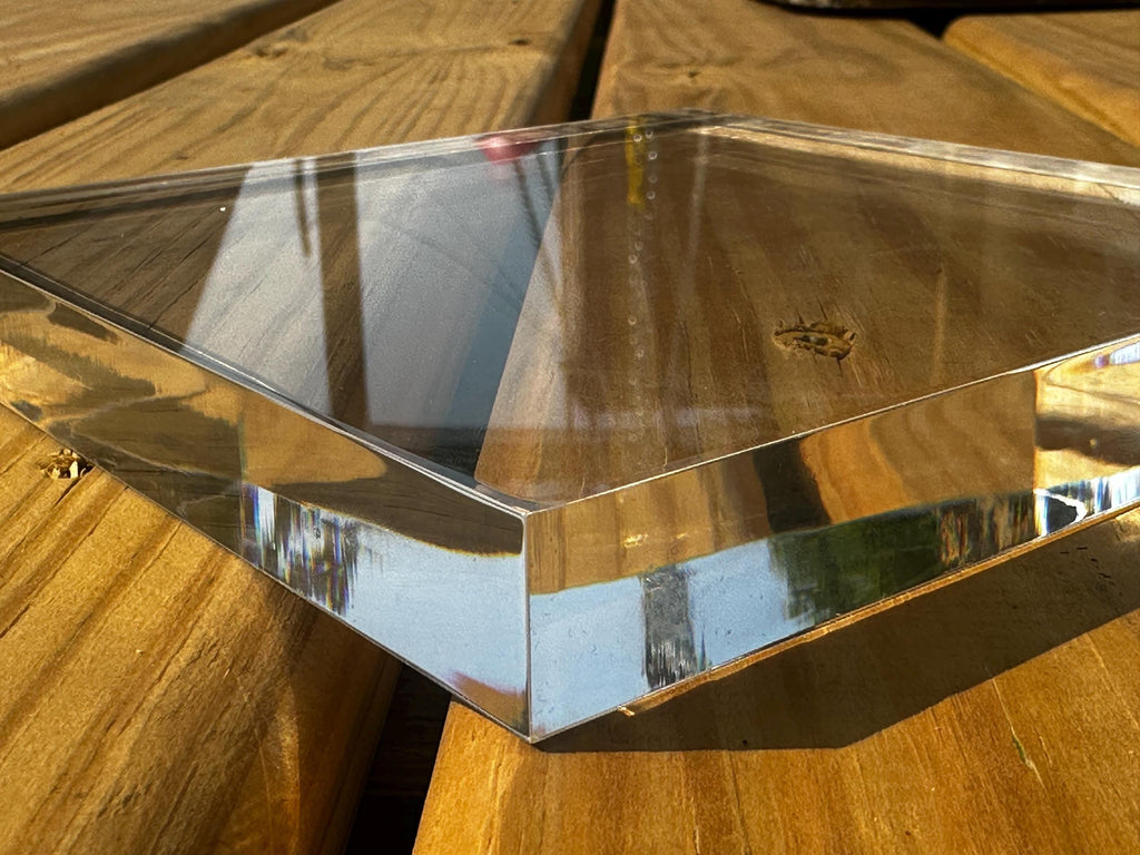 Clear Acrylic Square Sheet: 3/4" Thick - Any Size