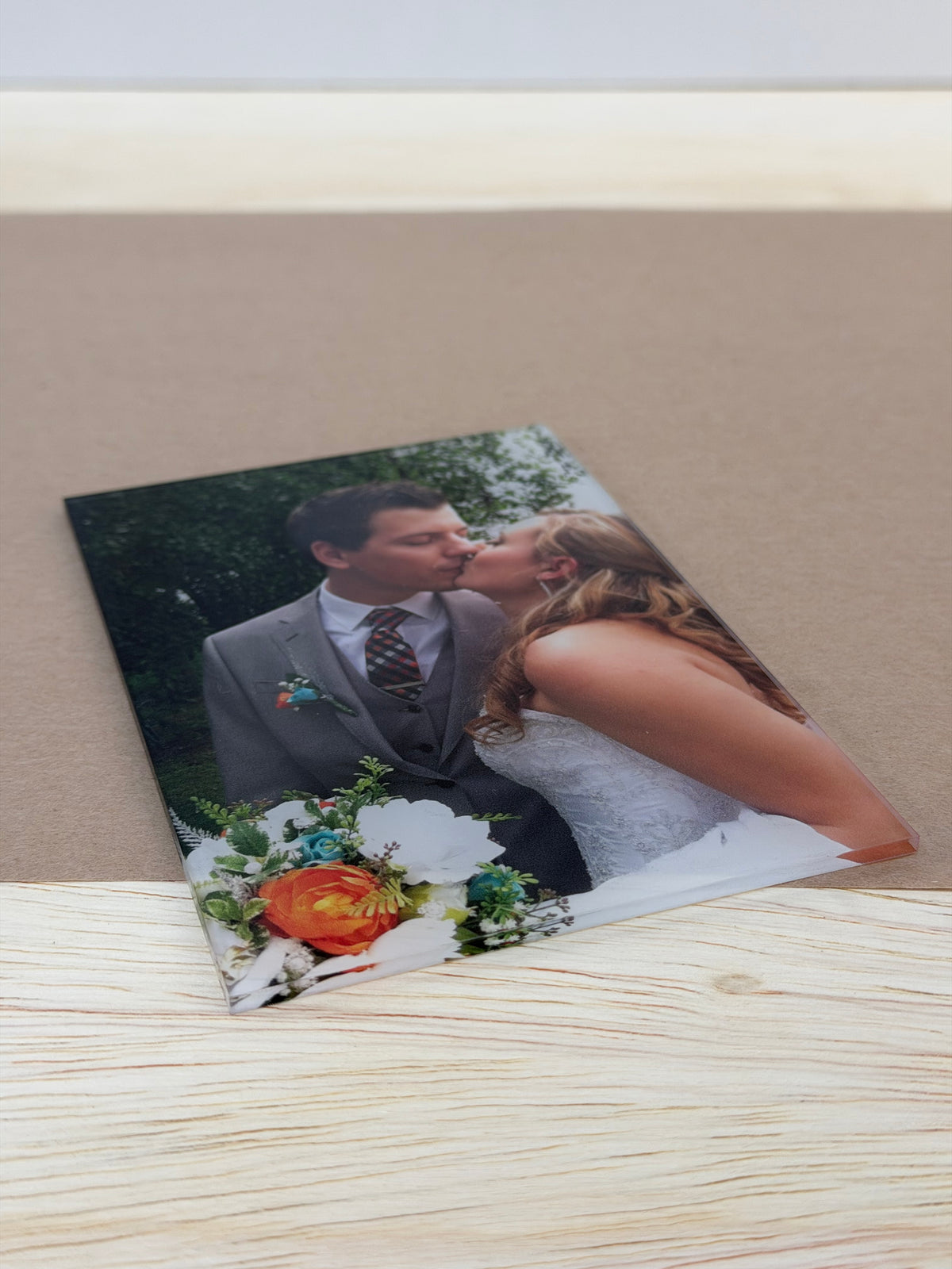 UV printed photo on a 4x6 clear acrylic piece