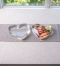 Clear Acrylic Heart Blanks for UV Printing — 1/2" Cast Acrylic