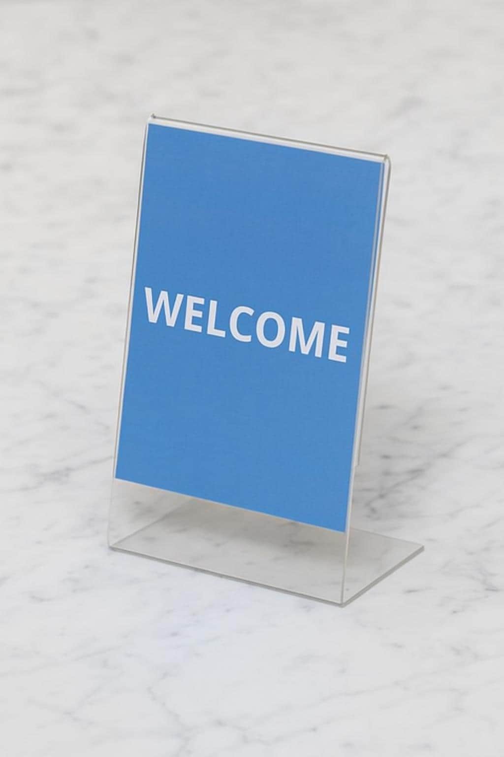 4” x 6” Display - Slant back display sign holder - Bulk Quantities.