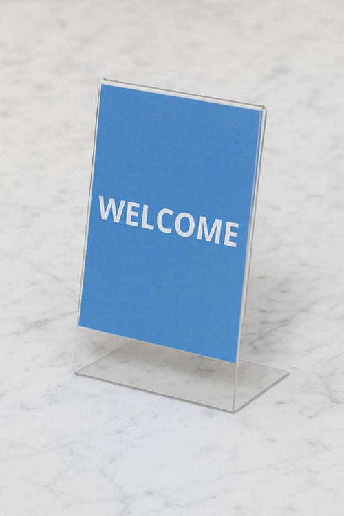 4” x 6” Display - Slant back display sign holder - Bulk Quantities.