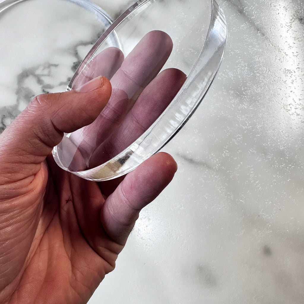 Custom Clear Acrylic Disc | 1/2" Thick Plexiglass Circle for Crafts, Cakes, Displays