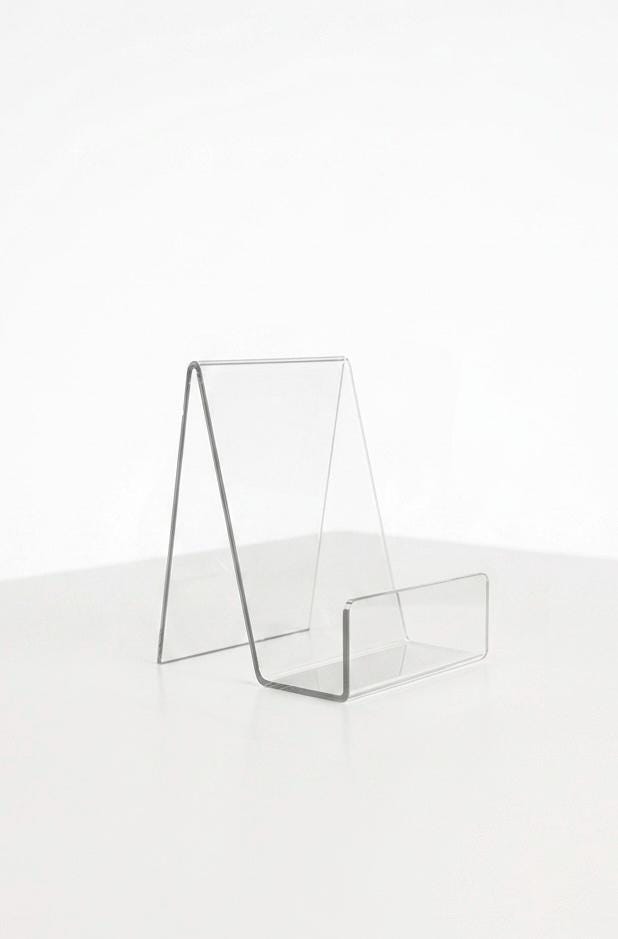 Clear Acrylic Handbag Display Stand | Retail Bag Display for Boutiques | Countertop Purse Fixture