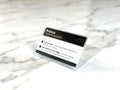 Angled Acrylic Sign Holder - Slanted Shelf Talker for Retail - Clear Countertop Price Sign & Tabletop Card Display for Small Business