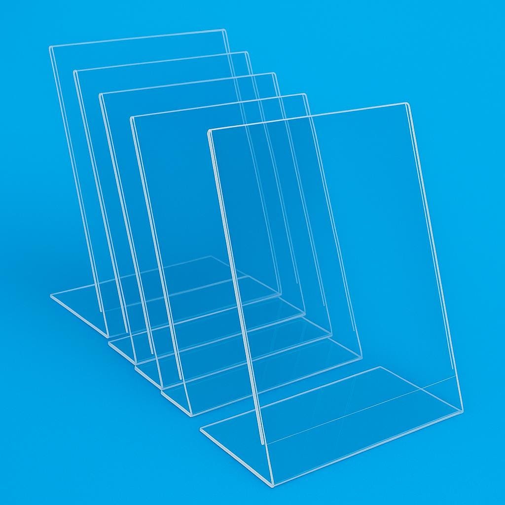 4” x 6” Display - Slant back display sign holder - Bulk Quantities.