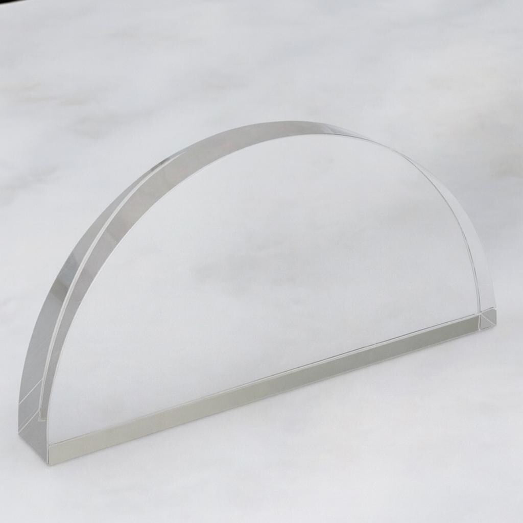 Acrylic Half Circle Semicircle Blanks - Custom Size Half Moon Plexiglass for Crafts, Jewelry, Cake & Displays - 1/8 to 1/2 inch Thick