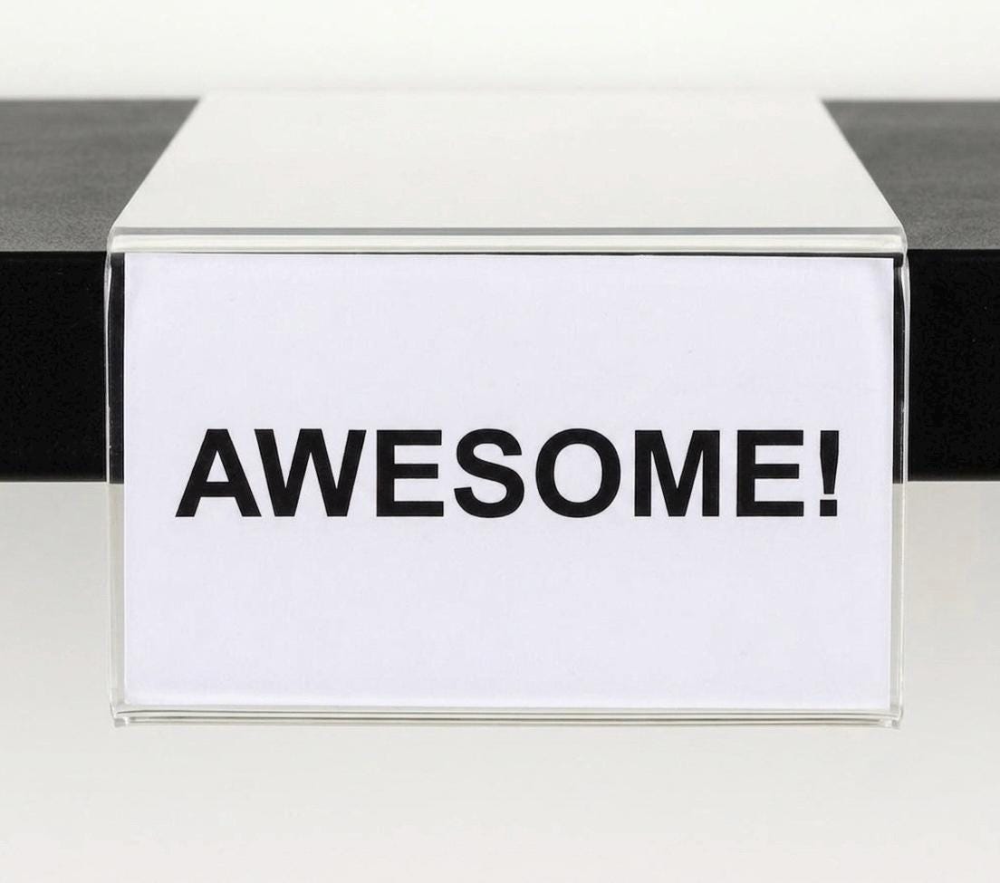 Acrylic Shelf Sign Holder - 2" x 3.5" - Shelf Talker