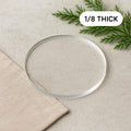 Clear Acrylic Circles 1/8″ Thick – 1″ to 11″ – Smooth Blanks for Crafts, Templates & Displays