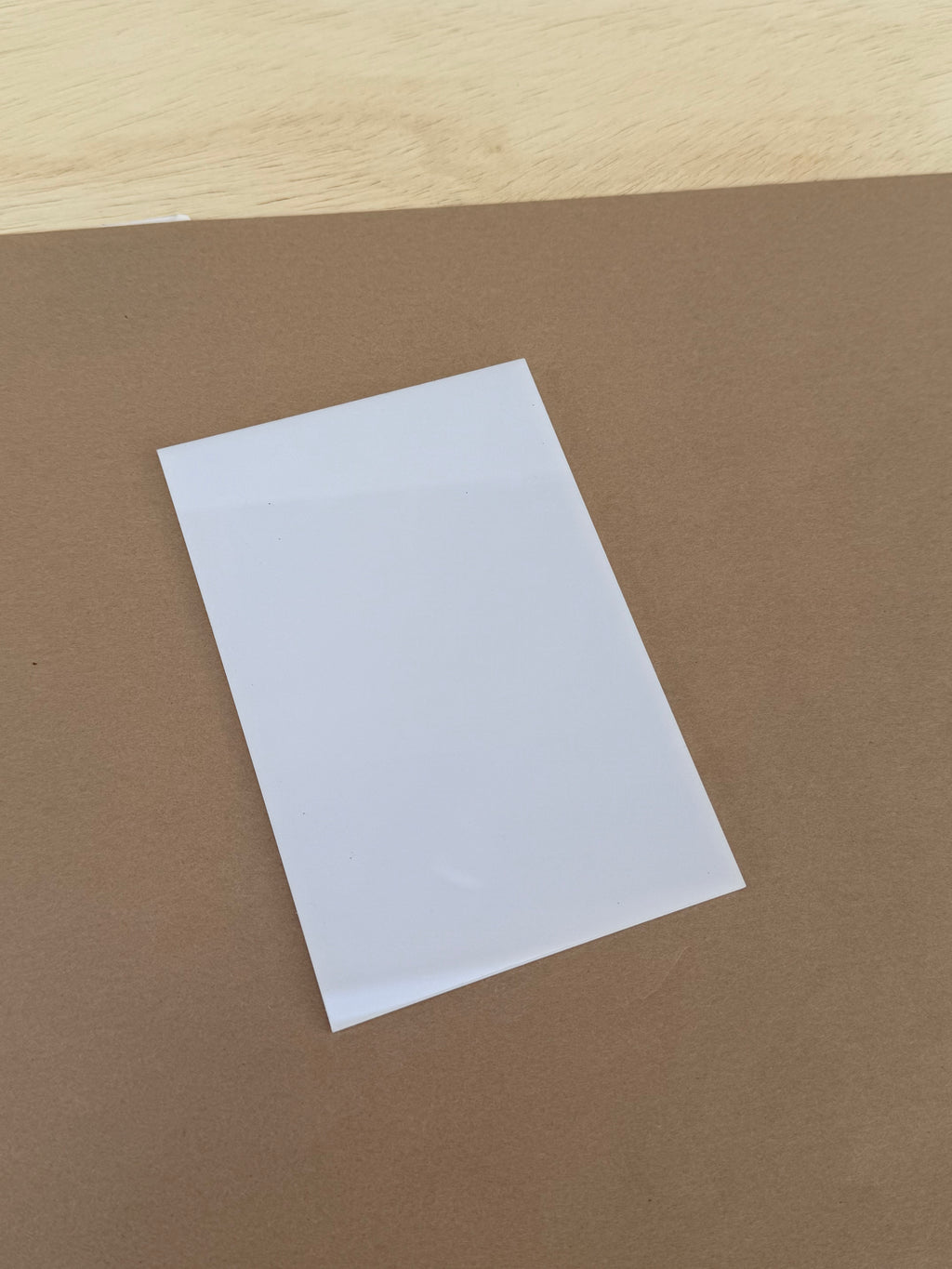 White 4x6 inch 1/8 inch acrylic blank for UV printing